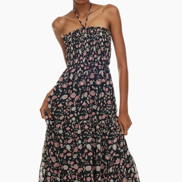 Aritzia Dresses & Skirts - NWOT Little Moon Sanibel Dress Tiered halter floral maxi dress